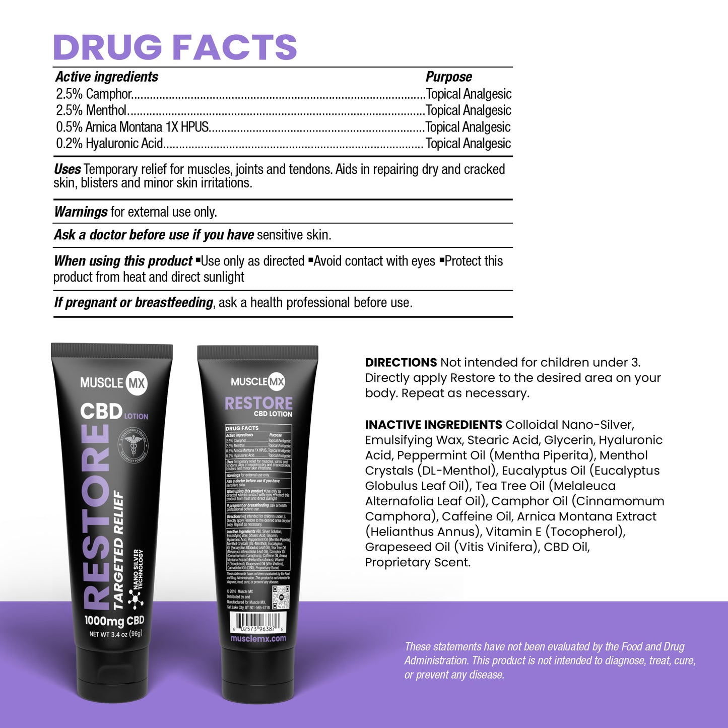 Restore CBD Lotion